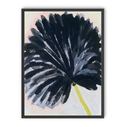 Black petals in pale light