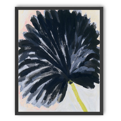 Black petals in pale light