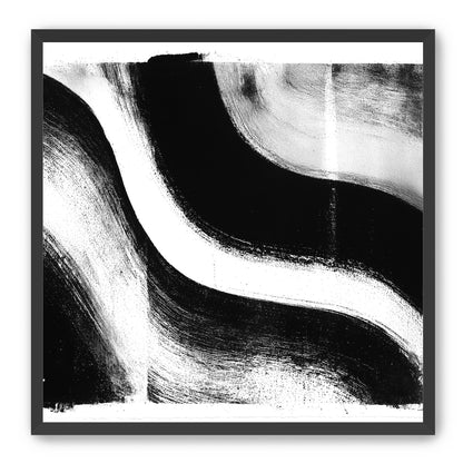 White cut through black