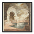 Courtyard pool beneath pale arches