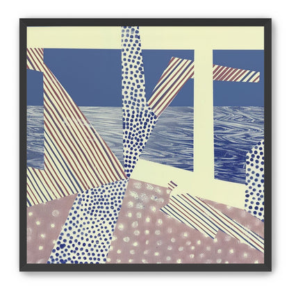 Stripes cut through dots