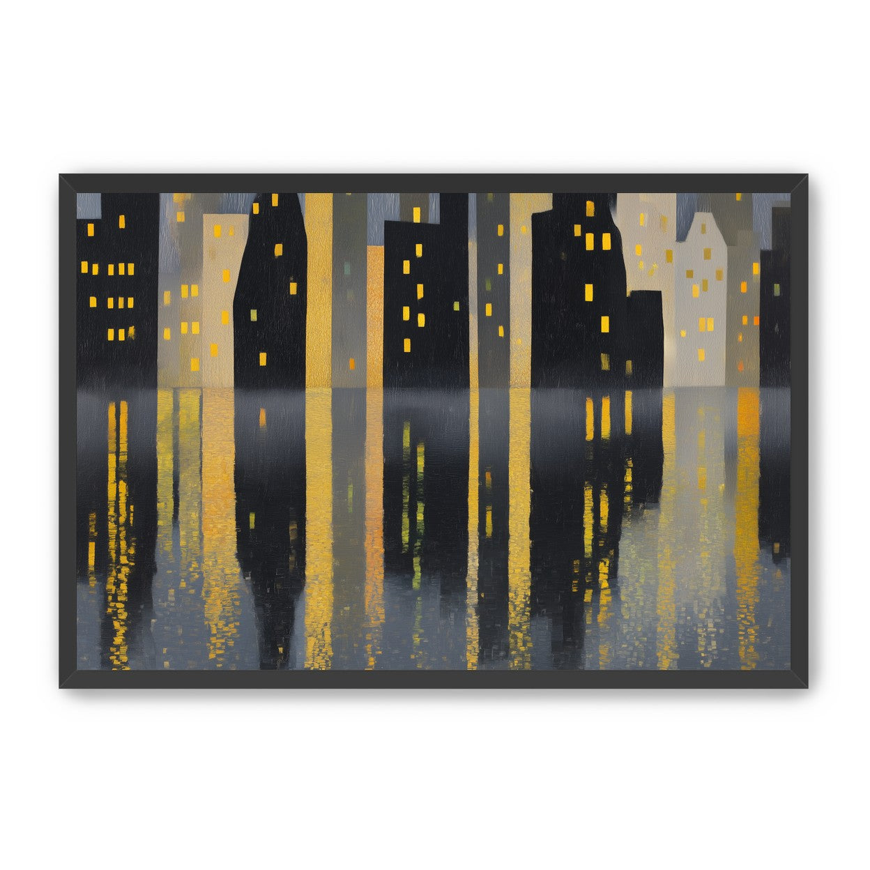 Windows above their reflections
