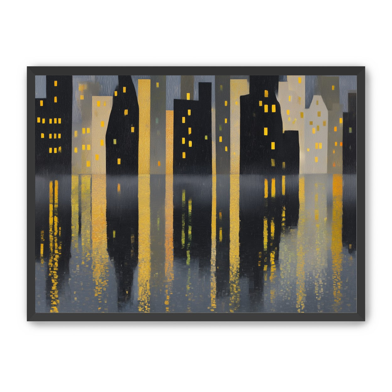 Windows above their reflections