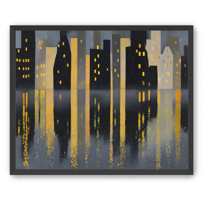 Windows above their reflections