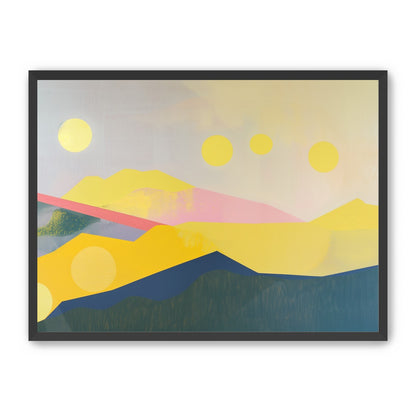 Many suns above the hills