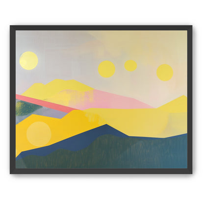 Many suns above the hills