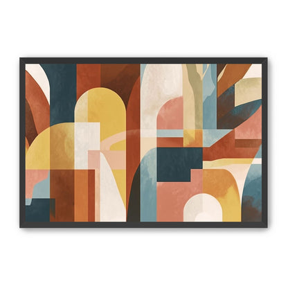 Ochre and Teal Held Apart