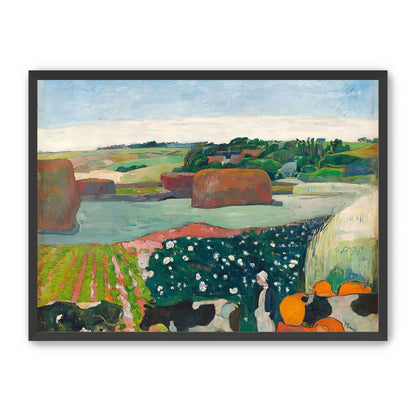 Haystacks in Brittany by Gauguin