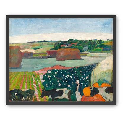 Haystacks in Brittany by Gauguin