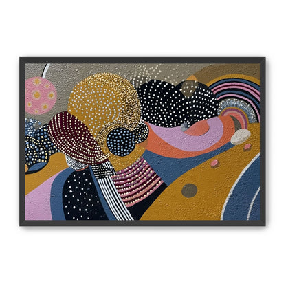 Overlapping Dotted Shapes