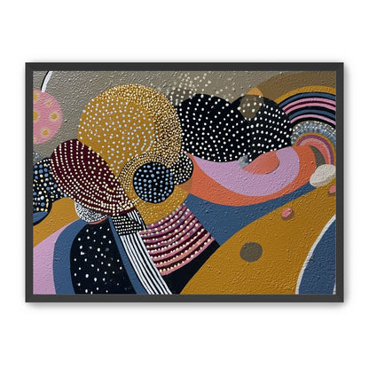 Overlapping Dotted Shapes