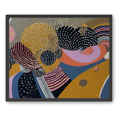 Overlapping Dotted Shapes