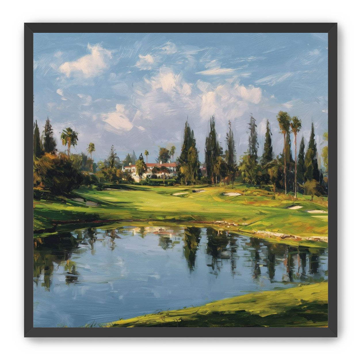 Still Water in Front of the Green