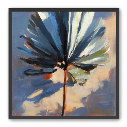 Veined Leaf in Thick Paint
