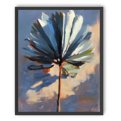 Veined Leaf in Thick Paint