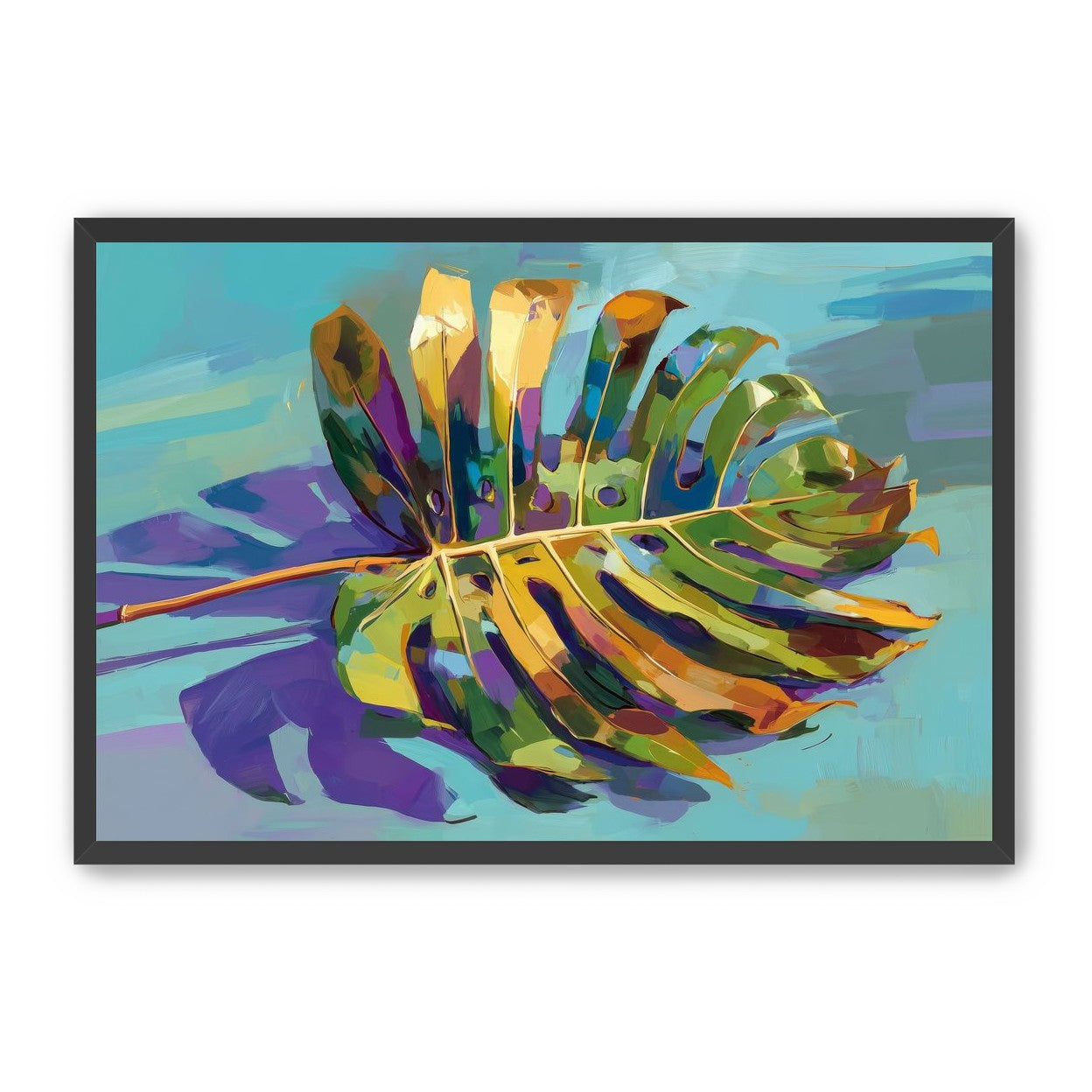 A Leaf Held in Color