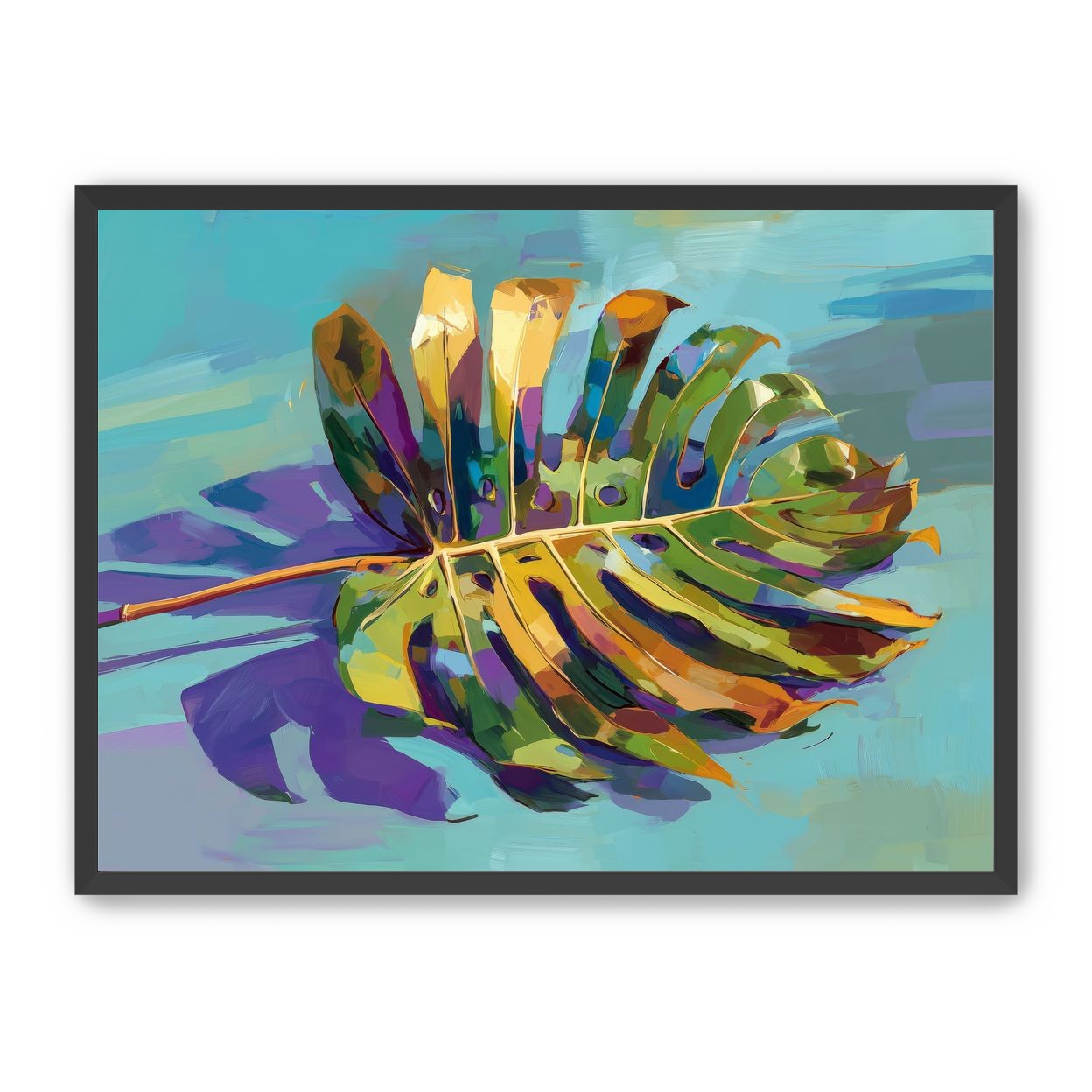 A Leaf Held in Color