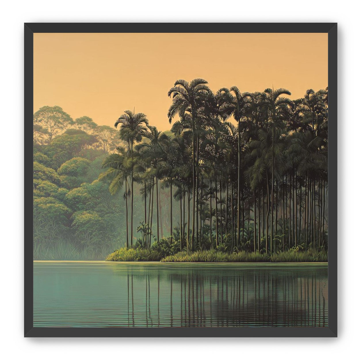 Tall Palms at Water