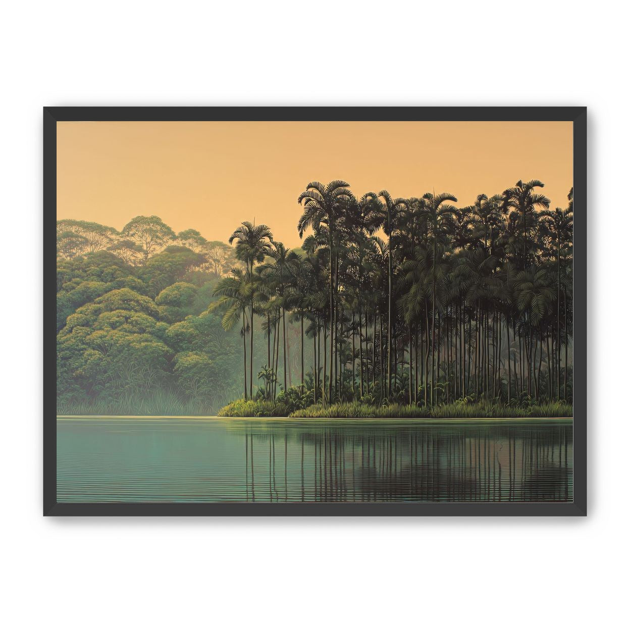 Tall Palms at Water