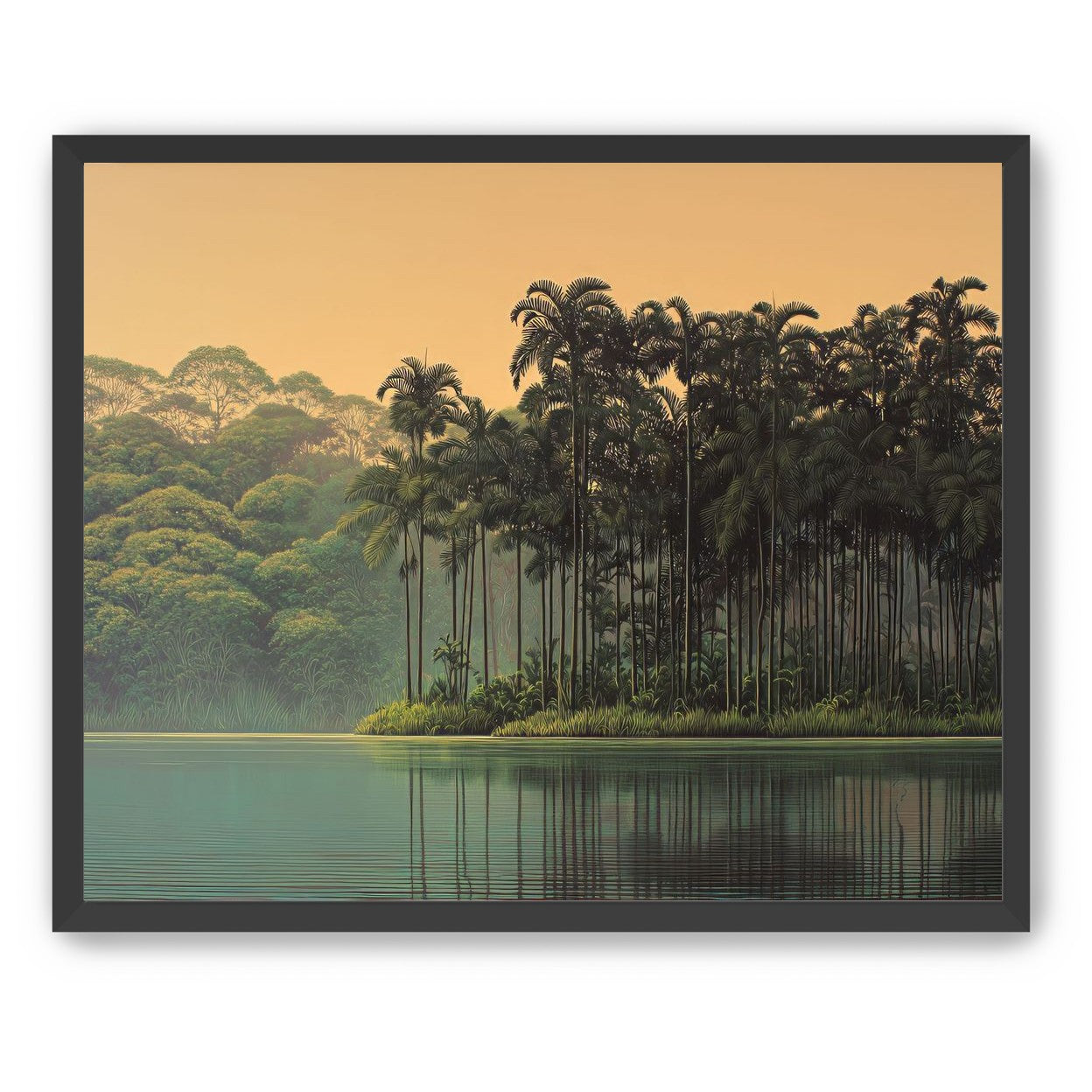 Tall Palms at Water
