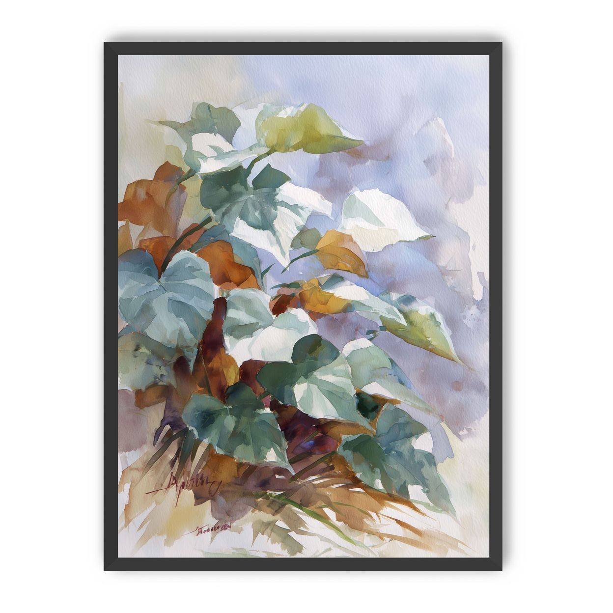 Garden Leaves After Rain