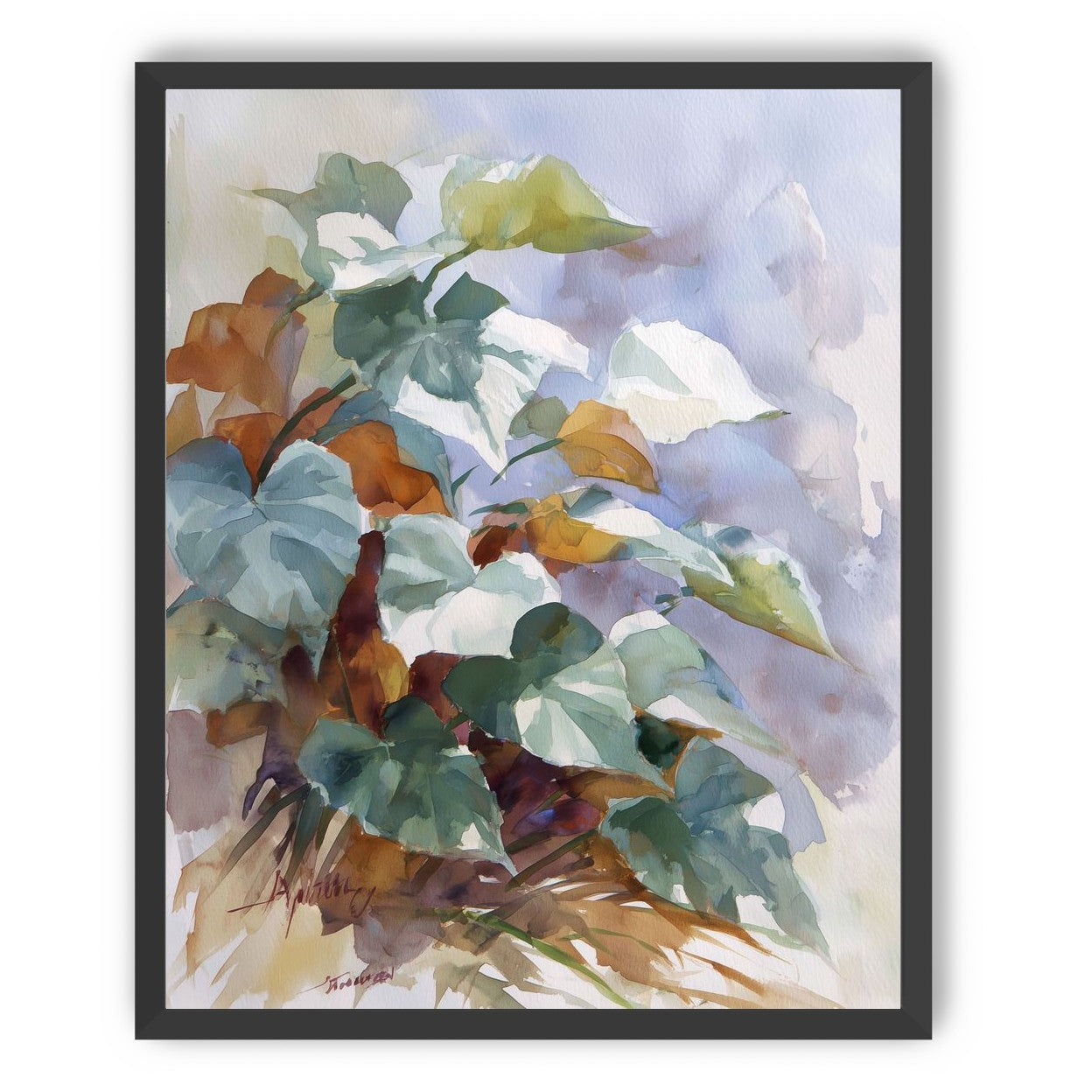 Garden Leaves After Rain