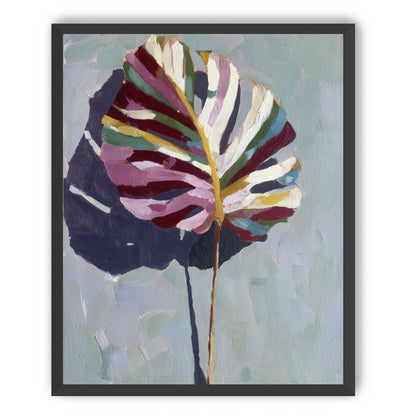 Leaf with Multicolored Veins