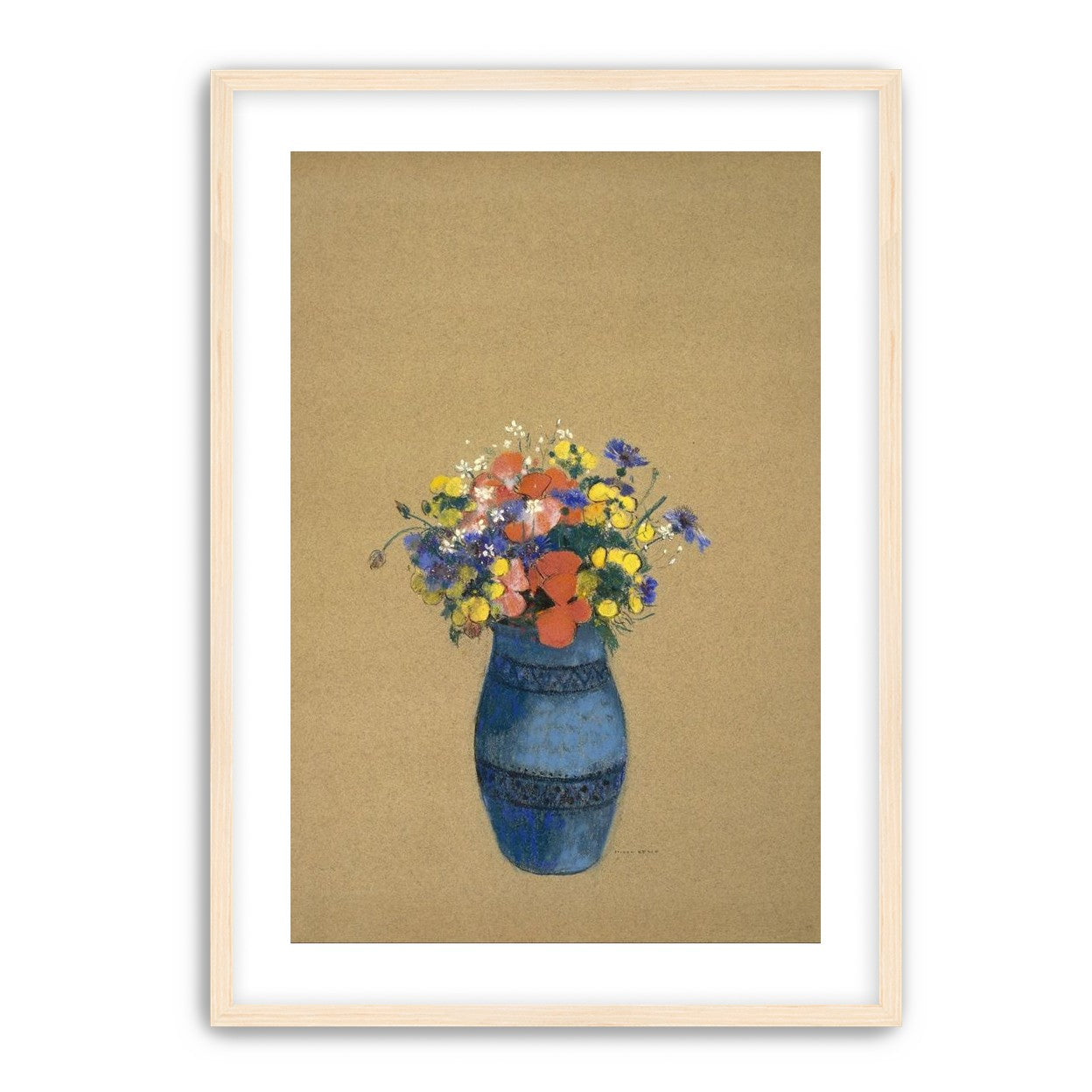 A quiet vase of wildflowers