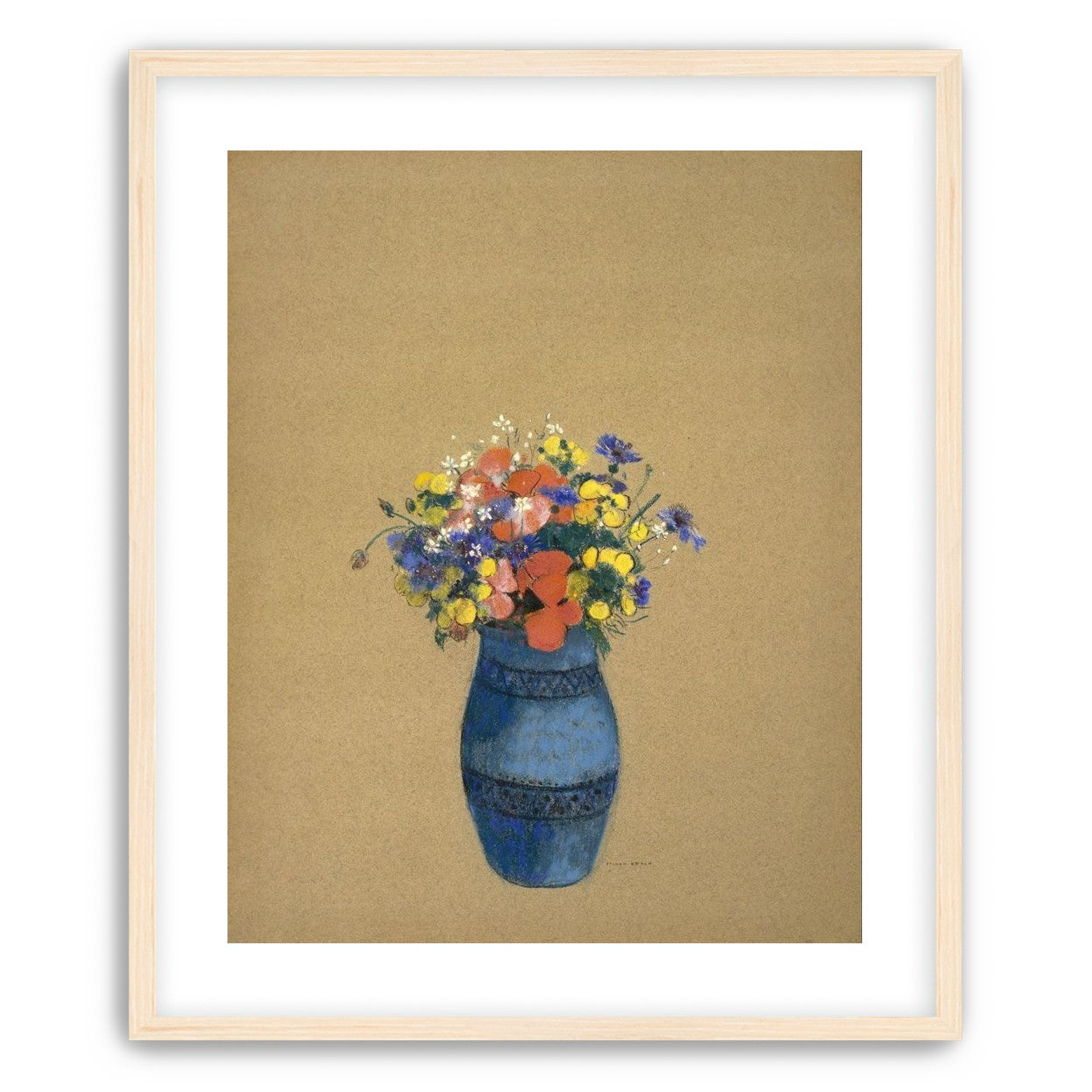 A quiet vase of wildflowers
