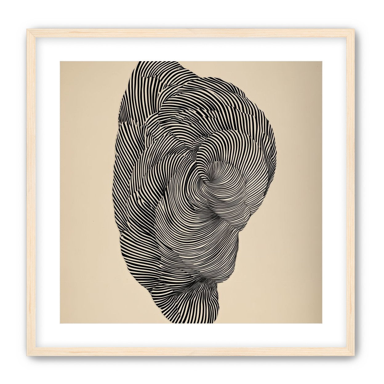 Vortex in a striped head