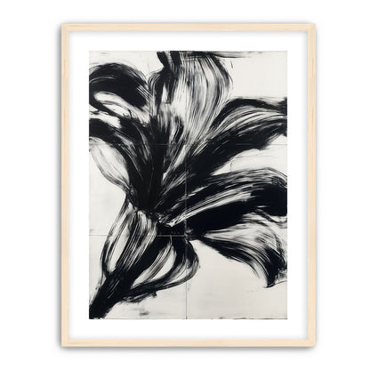 Black surge on white grid