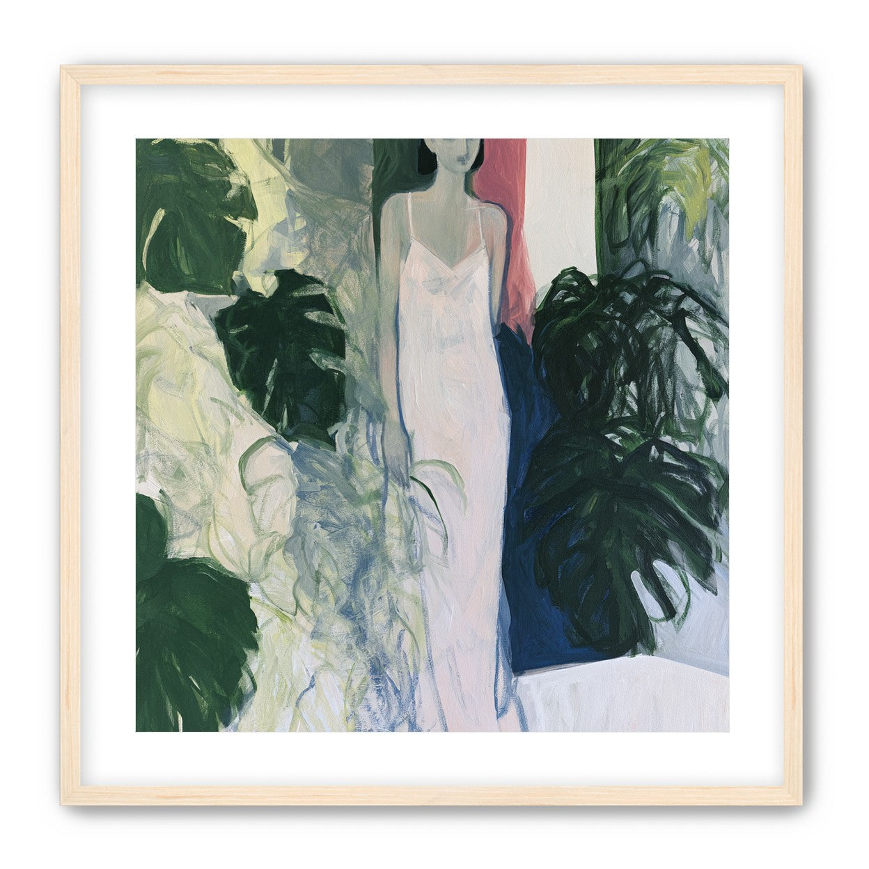 A woman among the leaves