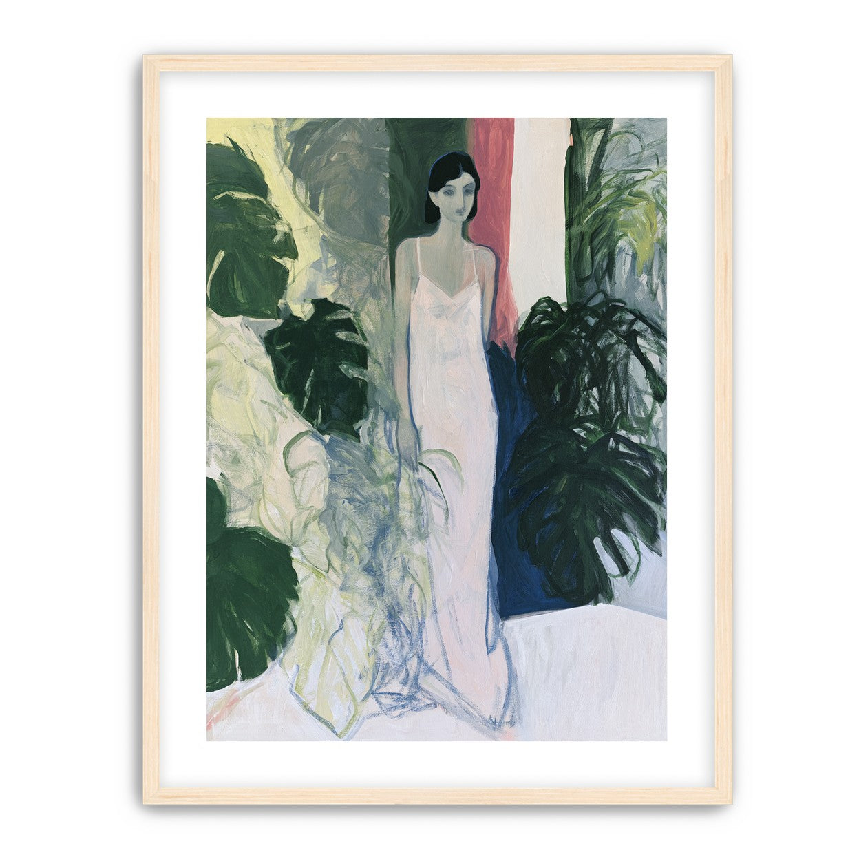 A woman among the leaves