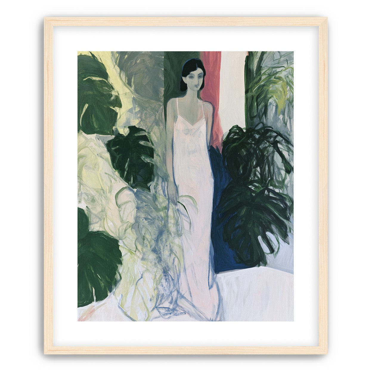 A woman among the leaves