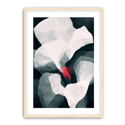 Red wedge among pale layers