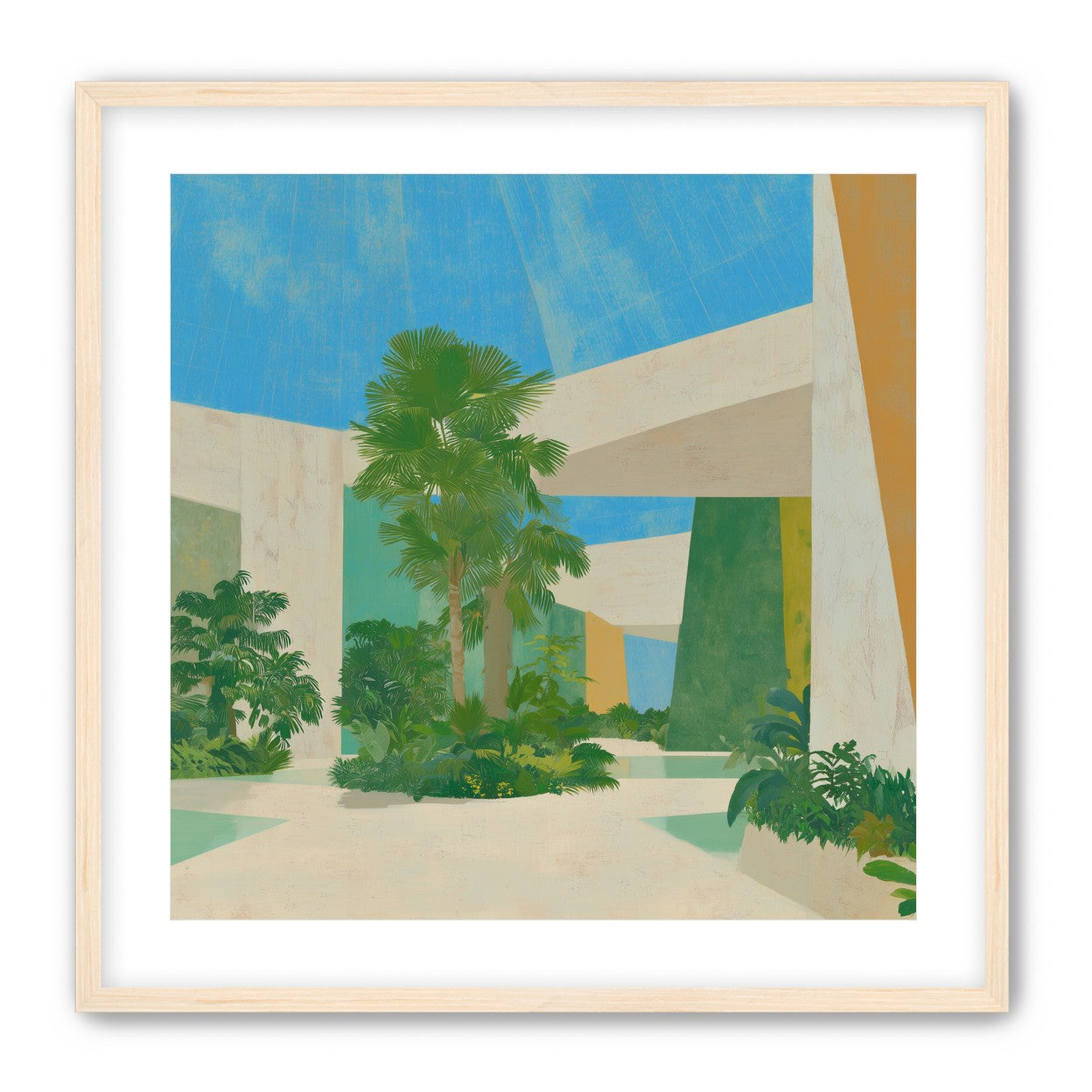 Palm shade in the atrium