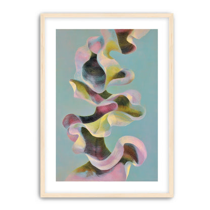 Folded ribbons in suspension