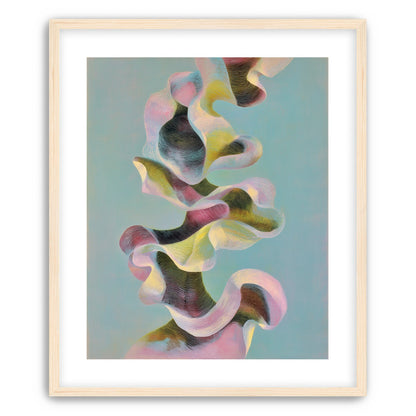 Folded ribbons in suspension