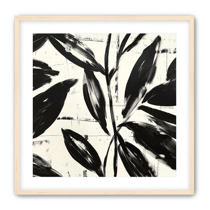 Leaves in black sweep