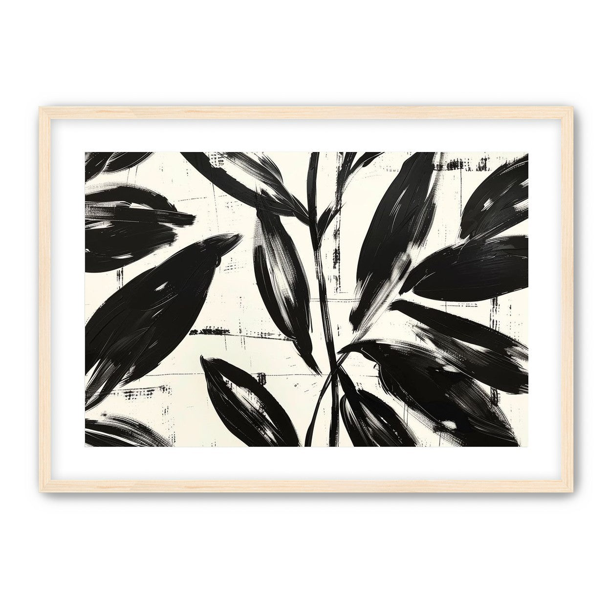 Leaves in black sweep