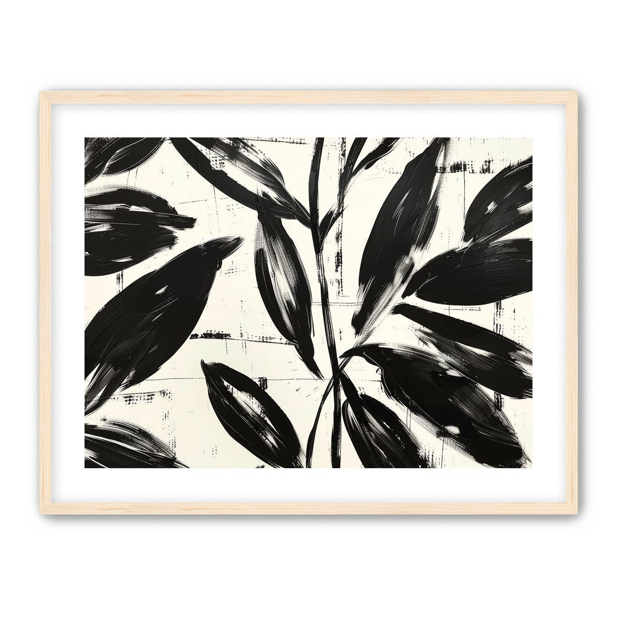 Leaves in black sweep