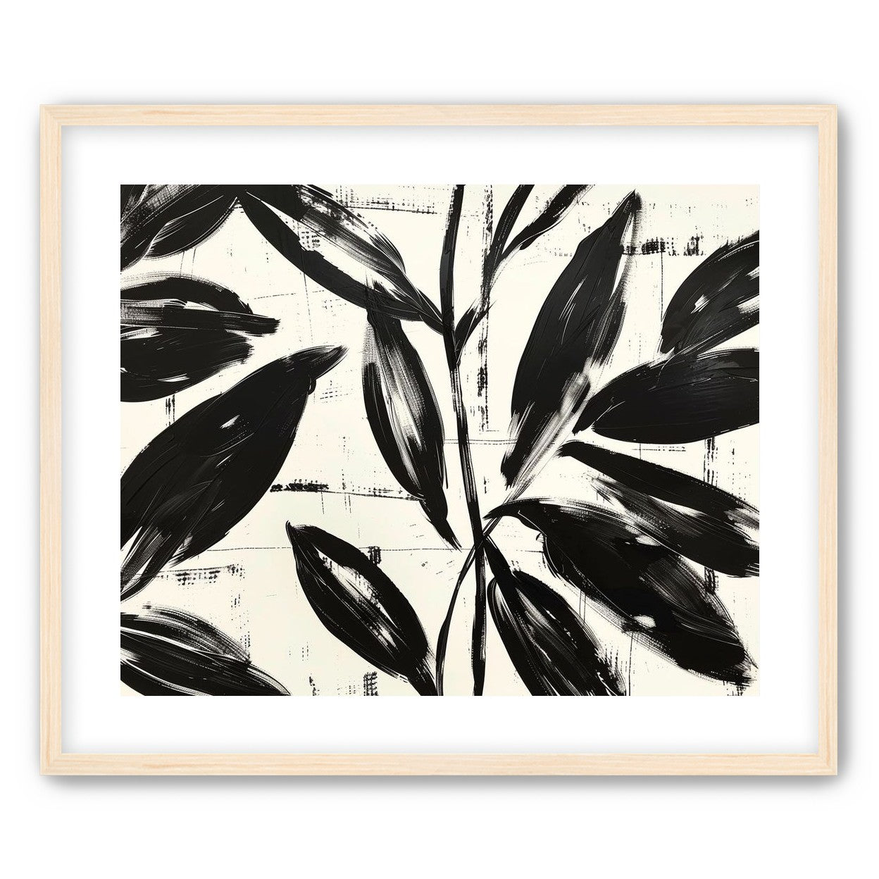 Leaves in black sweep
