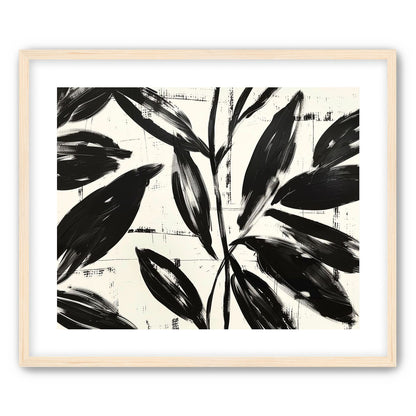 Leaves in black sweep