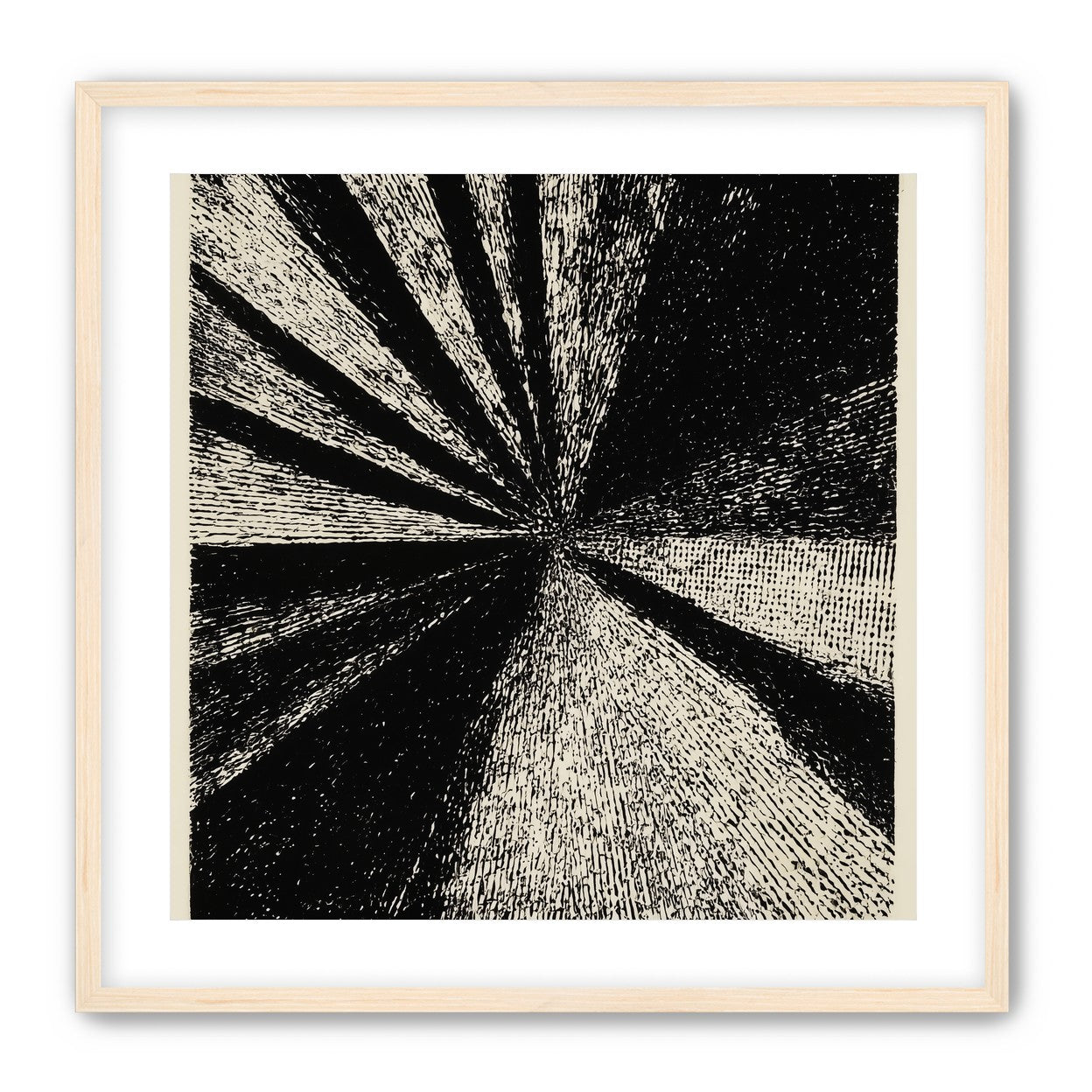 Black rays into grain