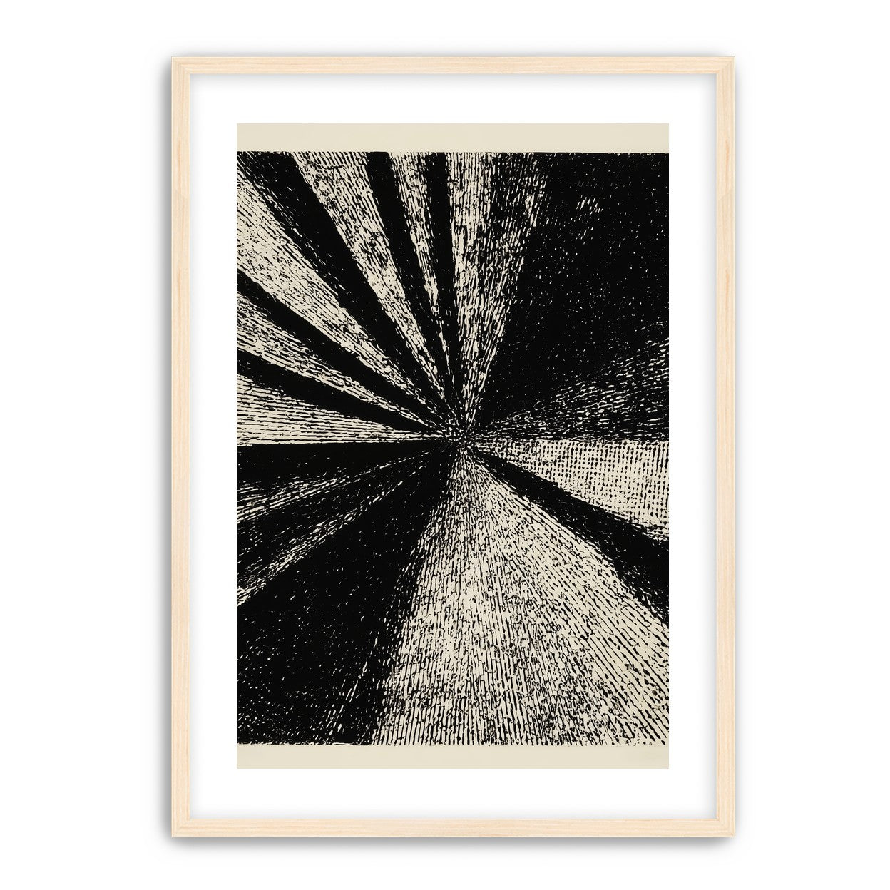 Black rays into grain