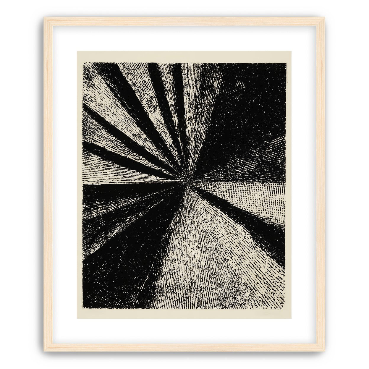 Black rays into grain