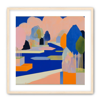 Trees among the blue bends