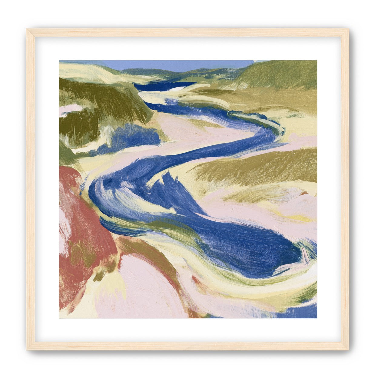 Blue bend through sandbars