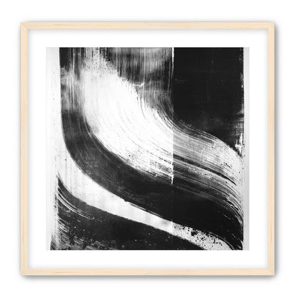 Scraped arcs in black ink