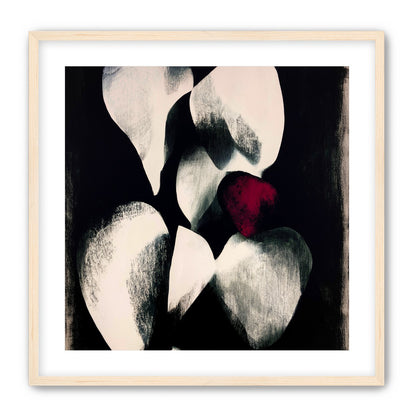 Red petal in shadowed bloom